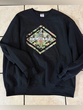 Jerzees Huntington Beach Tropical Crewneck Adult Sz XL